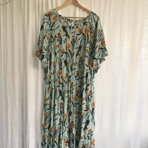 Beautiful floral print maxi dress